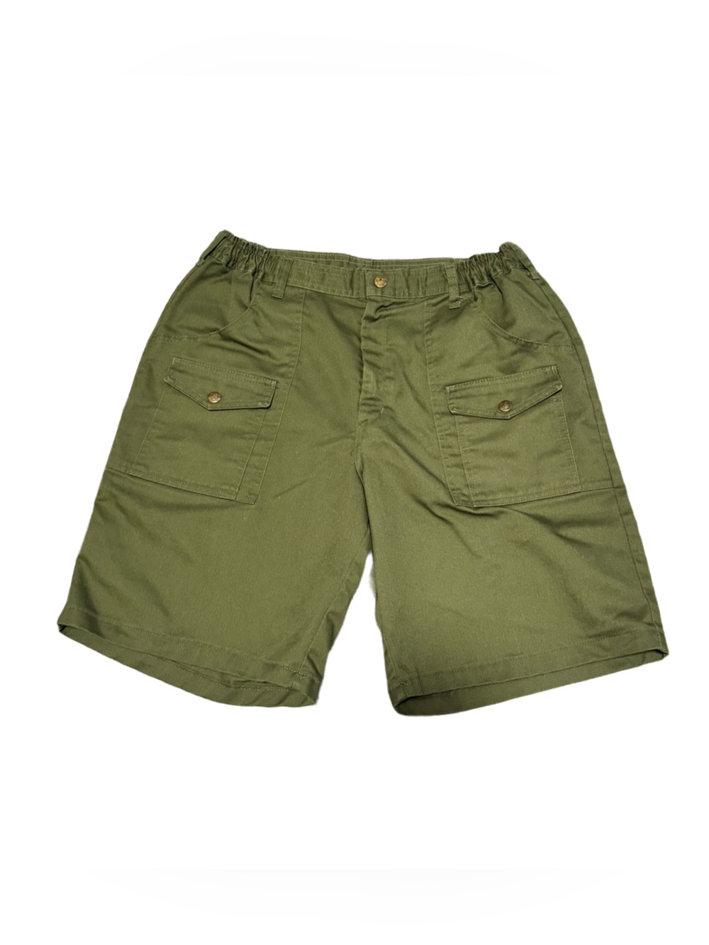 Vintage Boy Scouts of American Cargo Shorts Men's 34 Green Cotton Utility Gorp